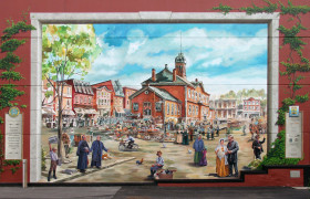 Fresque - La Place du Marché